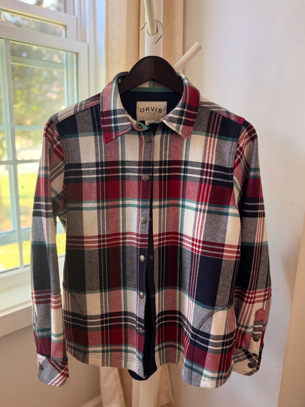 Orvis Plaid Fleece Lined Long Sleeve
